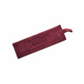 Suede Skillet/BBQ Sleeve, Laser Engraved, Washable (Burgundy)